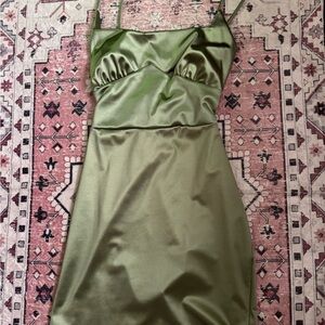 Windsor Light Green Satin Dress